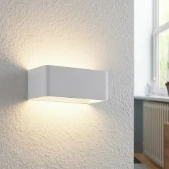 Arcchio Gang|Pendellamper > LED-væglampe Karam, 20 cm, hvid, metal, op/ned