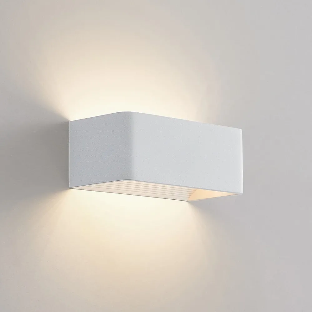 Arcchio Gang|Pendellamper > LED-væglampe Karam, 20 cm, hvid, metal, op/ned