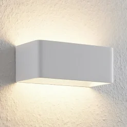 Arcchio Gang|Pendellamper > LED-væglampe Karam, 20 cm, hvid, metal, op/ned