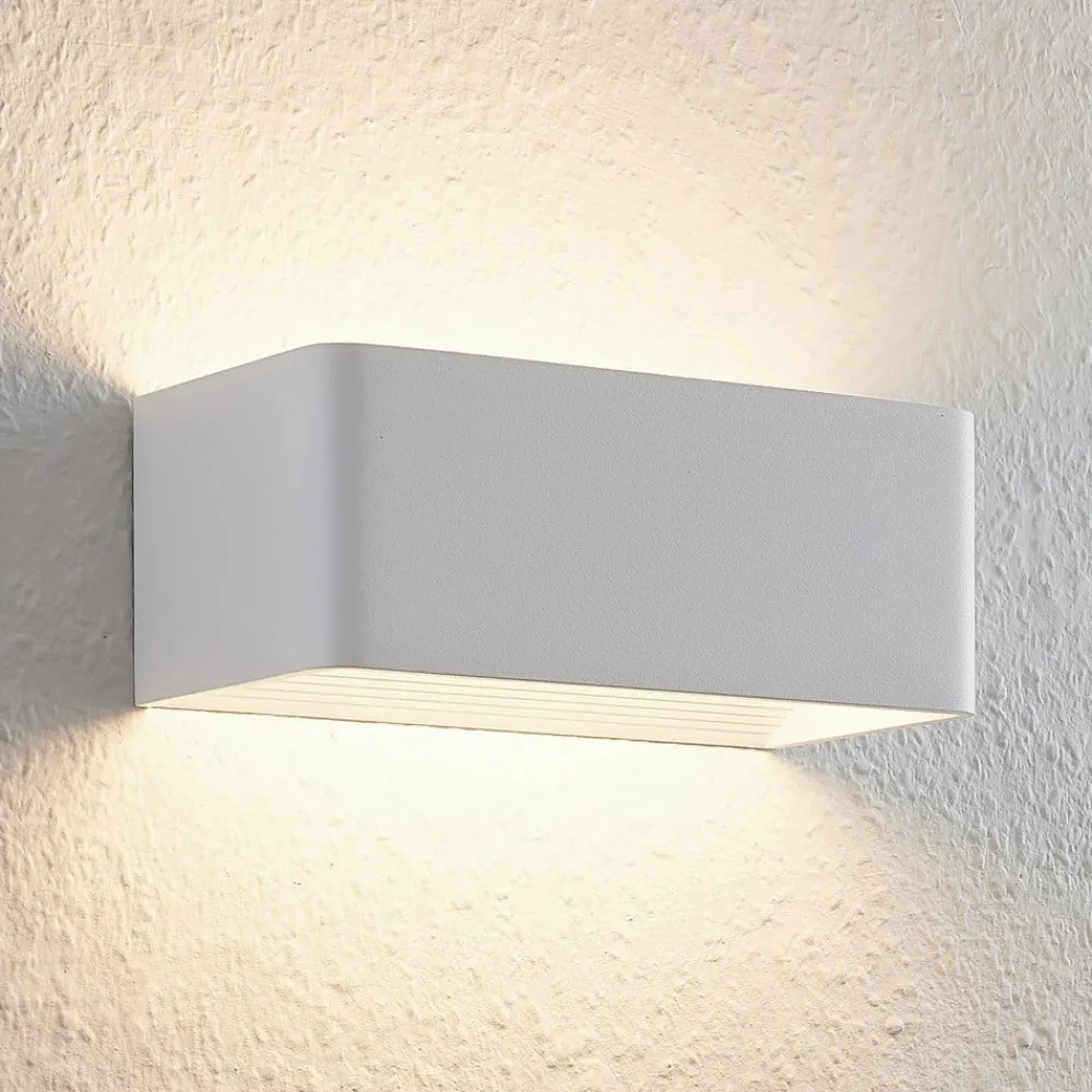 Arcchio Gang|Pendellamper > LED-væglampe Karam, 20 cm, hvid, metal, op/ned