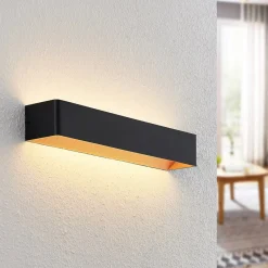 Arcchio Gang|Pendellamper > LED-væglampe Karam, 53 cm, sort, metal, op/ned