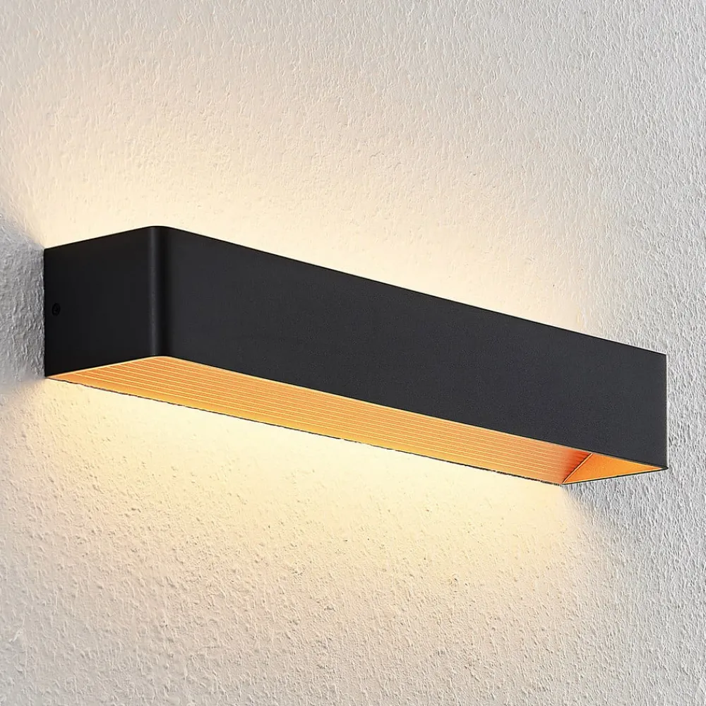 Arcchio Gang|Pendellamper > LED-væglampe Karam, 53 cm, sort, metal, op/ned