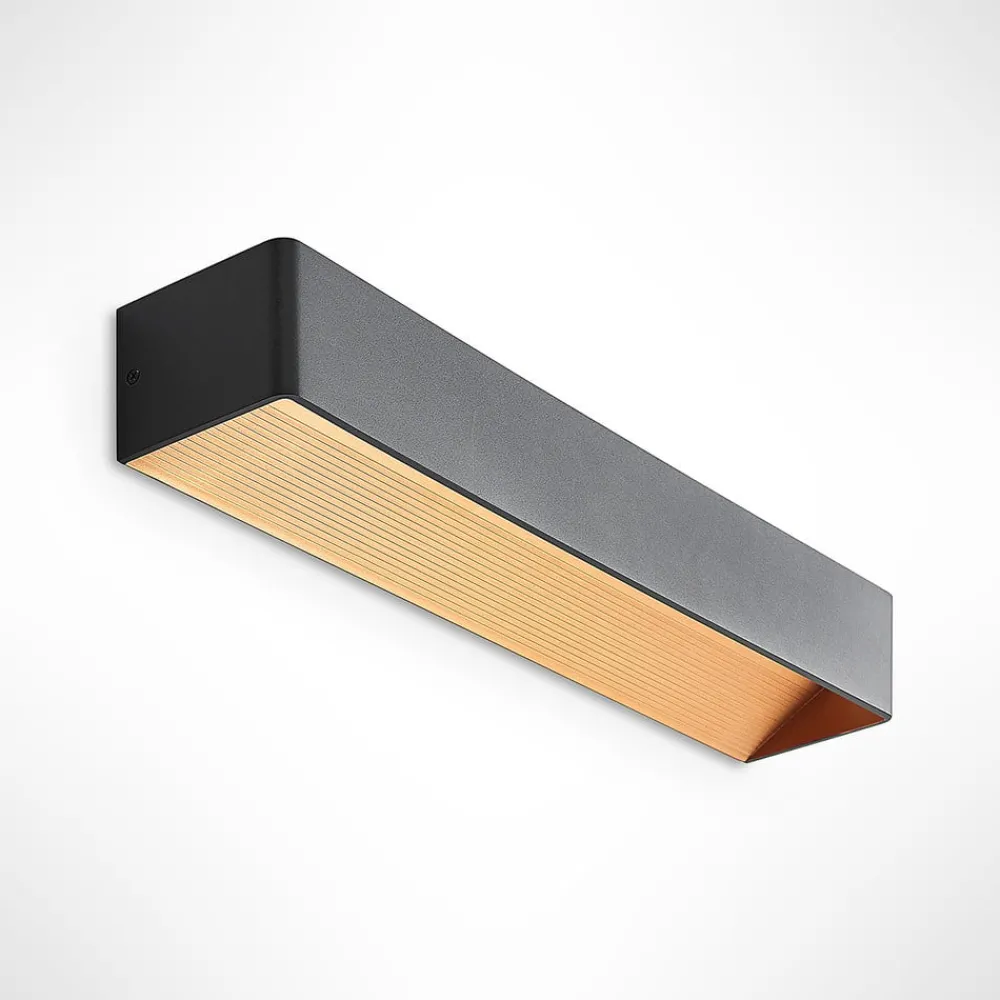 Arcchio Gang|Pendellamper > LED-væglampe Karam, 53 cm, sort, metal, op/ned