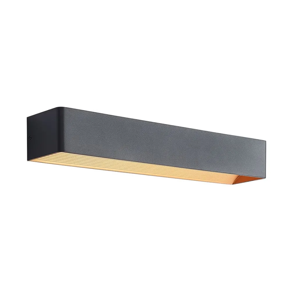 Arcchio Gang|Pendellamper > LED-væglampe Karam, 53 cm, sort, metal, op/ned