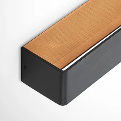 Arcchio Gang|Væglamper > LED-væglampe Karam, 37 cm, sort, metal, op/ned