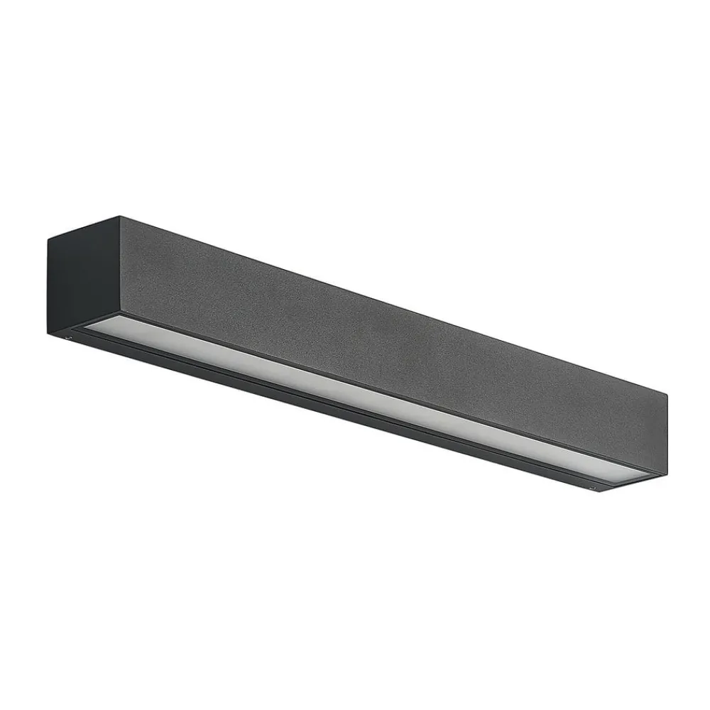 Arcchio Væglamper > LED-væglampe Lengo, 50 cm, 2 lyskilder, antracit, CCT