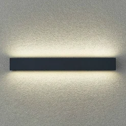 Arcchio Væglamper > LED-væglampe Lengo, 50 cm, 2 lyskilder, antracit, CCT