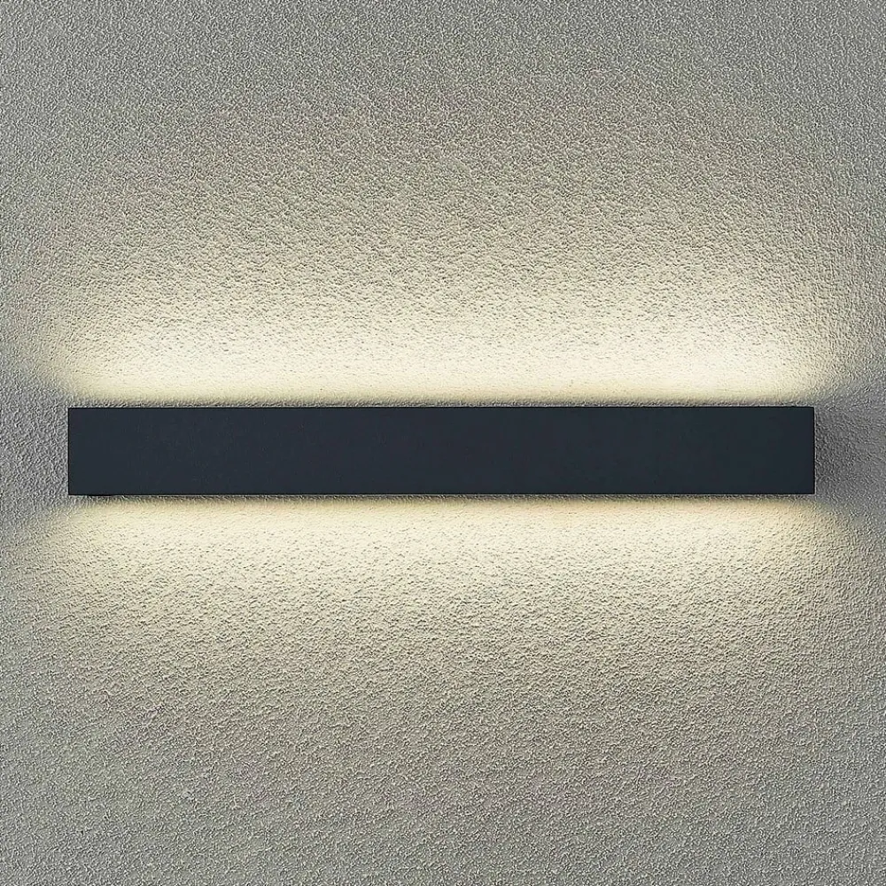 Arcchio Væglamper > LED-væglampe Lengo, 50 cm, 2 lyskilder, antracit, CCT