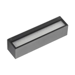 Arcchio Terrassebelysning|Væglamper > LED-væglampe Lengo, 25 cm, 2 lyskilder, antracit, CCT