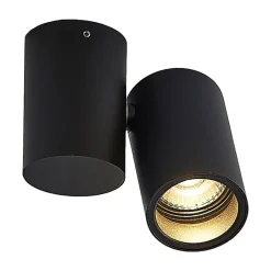 Arcchio Loftlamper|Spotlights > loftlampe Gesina, 1 lyskilde, sort, aluminium, 11,6 cm