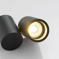 Arcchio Loftlamper|Spotlights > loftlampe Gesina, 1 lyskilde, sort, aluminium, 11,6 cm
