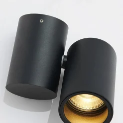 Arcchio Loftlamper|Spotlights > loftlampe Gesina, 1 lyskilde, sort, aluminium, 11,6 cm