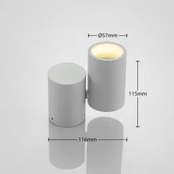 Arcchio Loftlamper|Spotlights > loftlampe Gesina, 1-lys, hvid, aluminium, 11,6 cm