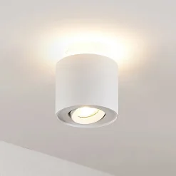 Loftlamper|Spotlights ^ Arcchio loftlampe Walisa, Ø 10 cm, hvid, metal, GU10