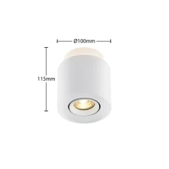 Loftlamper|Spotlights ^ Arcchio loftlampe Walisa, Ø 10 cm, hvid, metal, GU10