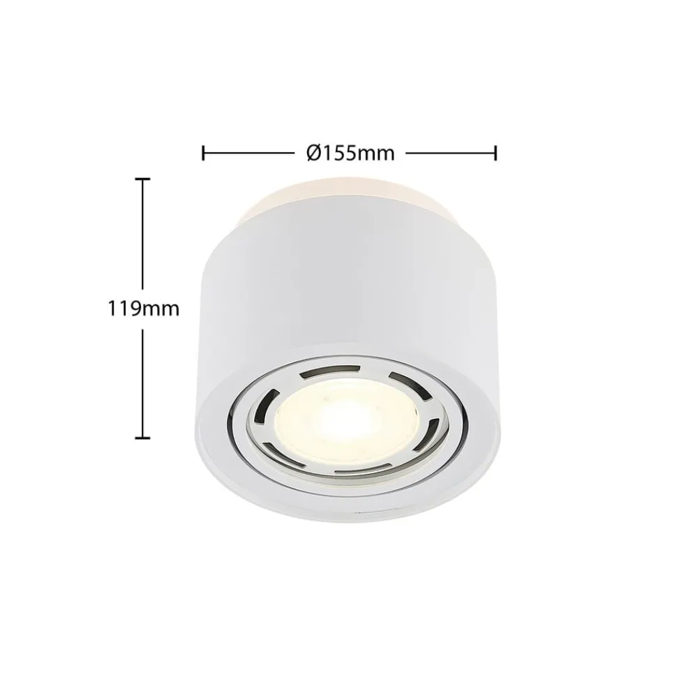 Gang|Loftlamper ^ Arcchio loftlampe Walisa, Ø 15 cm, hvid, metal, GU10