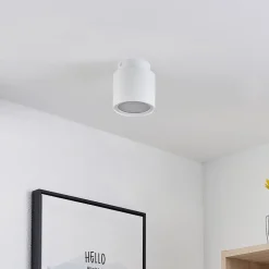 Arcchio Gang|Loftlamper > loftlampe Walisa, Ø 10 cm, hvid, diffuser, GU10