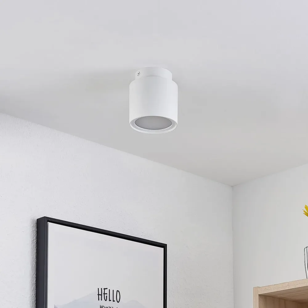 Arcchio Gang|Loftlamper > loftlampe Walisa, Ø 10 cm, hvid, diffuser, GU10