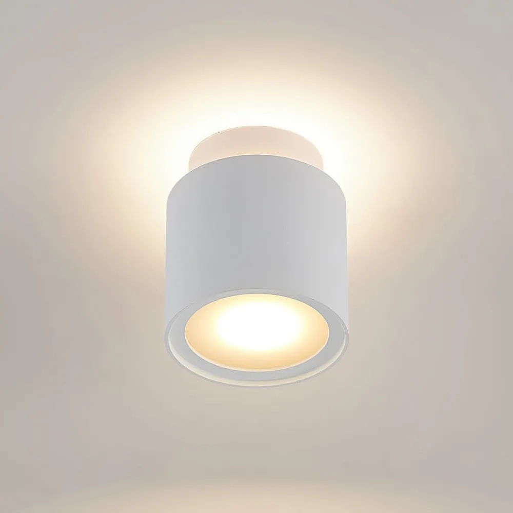 Arcchio Gang|Loftlamper > loftlampe Walisa, Ø 10 cm, hvid, diffuser, GU10