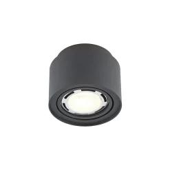 Arcchio Loftlamper|Loftlamper > loftlampe Walisa, Ø 15 cm, sort, metal, GU10
