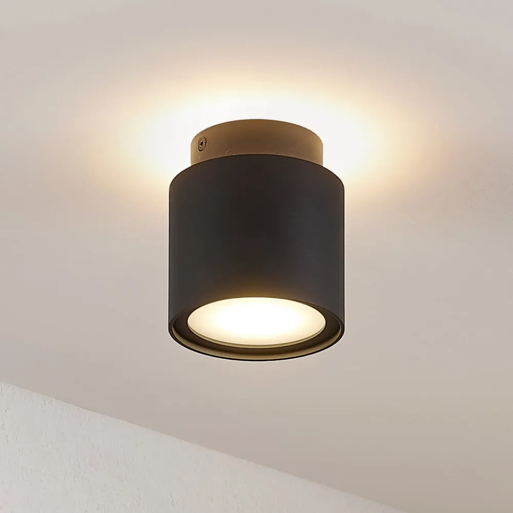 Arcchio Loftlamper|Spotlights > loftlampe Walisa, Ø 10 cm, sort, diffuser, GU10