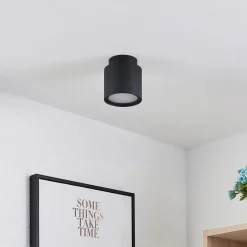 Arcchio Loftlamper|Spotlights > loftlampe Walisa, Ø 10 cm, sort, diffuser, GU10