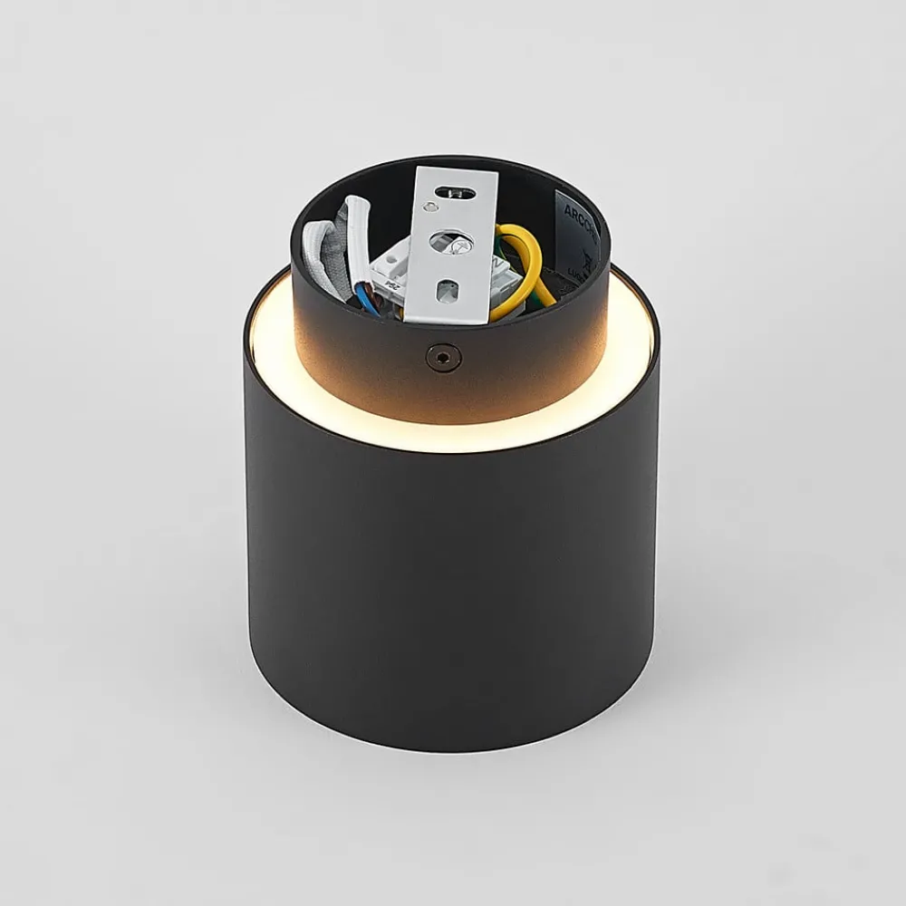 Arcchio Loftlamper|Spotlights > loftlampe Walisa, Ø 10 cm, sort, diffuser, GU10