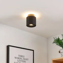 Arcchio Loftlamper|Spotlights > loftlampe Walisa, Ø 10 cm, sort, metal, GU10