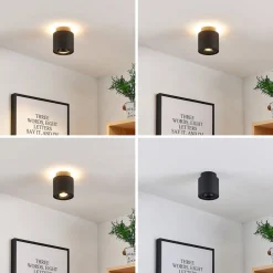 Arcchio Loftlamper|Spotlights > loftlampe Walisa, Ø 10 cm, sort, metal, GU10