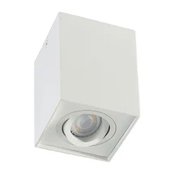 Arcchio Arbejdsrum/Kontor > loftspot Jolina, kantet, hvid, 13 cm, metal