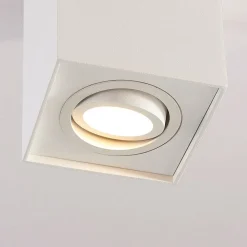 Arcchio Arbejdsrum/Kontor > loftspot Jolina, kantet, hvid, 13 cm, metal