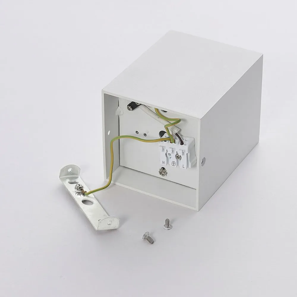 Arcchio Arbejdsrum/Kontor > loftspot Jolina, kantet, hvid, 13 cm, metal