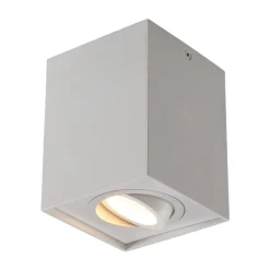 Arcchio Arbejdsrum/Kontor > loftspot Jolina, kantet, hvid, 13 cm, metal