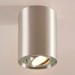 Arcchio Loftlamper|Loftlamper > loftspot Jolina, rund, grå, 13 cm, metal