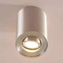 Arcchio Loftlamper|Loftlamper > loftspot Jolina, rund, grå, 13 cm, metal