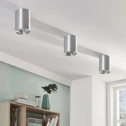 Arcchio Loftlamper|Loftlamper > loftspot Jolina, rund, grå, 13 cm, metal