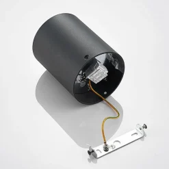 Arcchio Loftlamper|Loftlamper > loftspot Jolina, rund, antracit, sæt med 2, aluminium