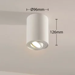 Arcchio Gang|Loftlamper > loftspot Jolina, rund, hvid, 13 cm, metal