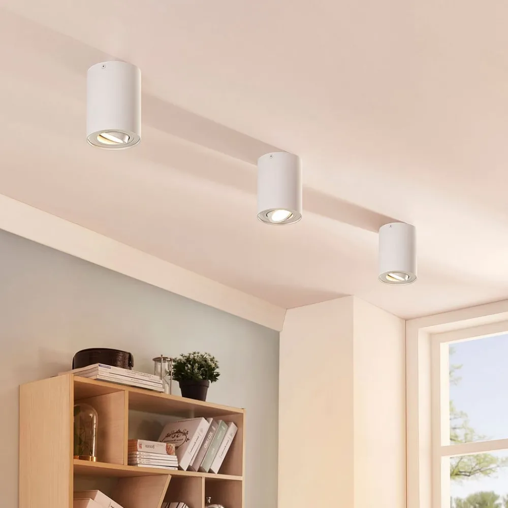 Arcchio Gang|Loftlamper > loftspot Jolina, rund, hvid, 13 cm, metal