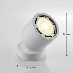 Arcchio Loftlamper|Loftlamper > loftspot Mabel, Ø12cm, hvid, justerbar, GU10