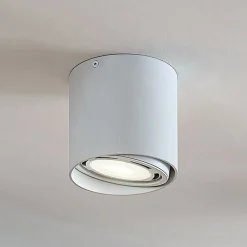 Arbejdsrum/Kontor|Loftlamper ^ Arcchio loftspot Mabel, Ø 13 cm, hvid, metal, GU10