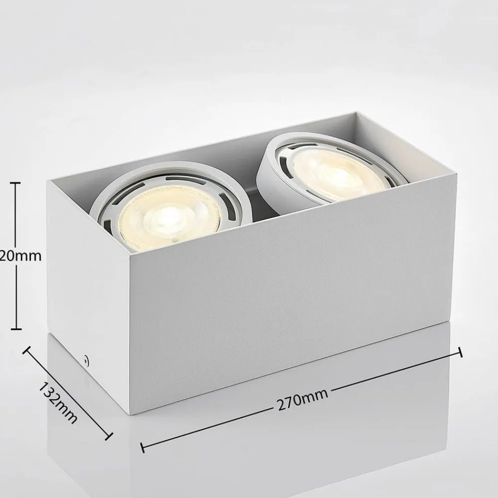 Arcchio Loftlamper|Spotlights > loftspot Mabel, 2 lyskilder, 27 cm, hvid, GU10