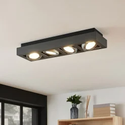 Arcchio Loftlamper|Loftlamper > loftspot Ronka, 65 cm, 4 lyskilder, grå, GU10
