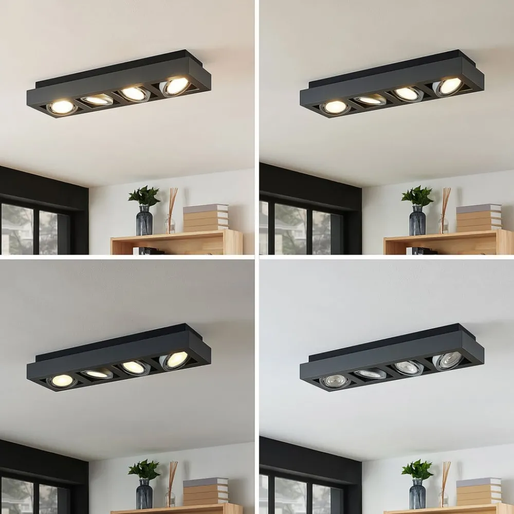 Arcchio Loftlamper|Loftlamper > loftspot Ronka, 65 cm, 4 lyskilder, grå, GU10