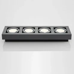 Arcchio Loftlamper|Loftlamper > loftspot Ronka, 65 cm, 4 lyskilder, grå, GU10