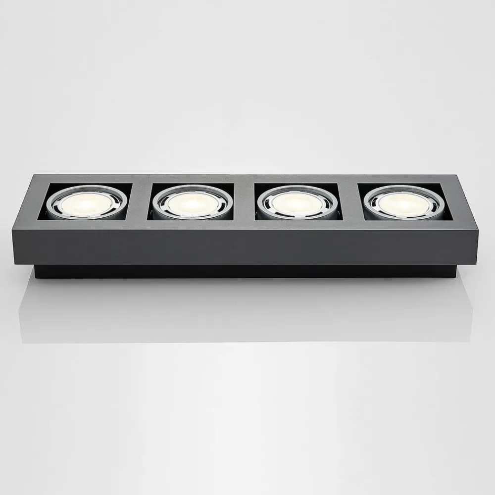 Arcchio Loftlamper|Loftlamper > loftspot Ronka, 65 cm, 4 lyskilder, grå, GU10