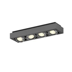 Arcchio Loftlamper|Loftlamper > loftspot Ronka, 65 cm, 4 lyskilder, grå, GU10