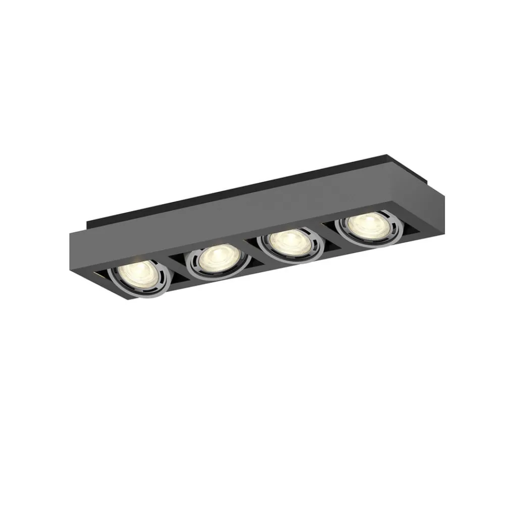 Arcchio Loftlamper|Loftlamper > loftspot Ronka, 65 cm, 4 lyskilder, grå, GU10