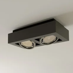 Loftlamper|Loftlamper ^ Arcchio loftspot Ronka, 34 cm, 2 lyskilder, grå, GU10