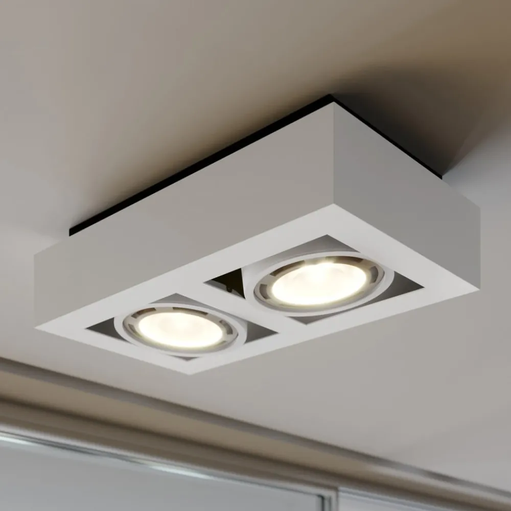 Gang|Loftlamper ^ Arcchio loftspot Ronka, 34 cm, 2 lyskilder, hvid, GU10